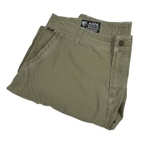 Kuhl EUC Ambush Cargo Shorts Men's 38 Olive Green Hiking Outdoor Multi-Pocket